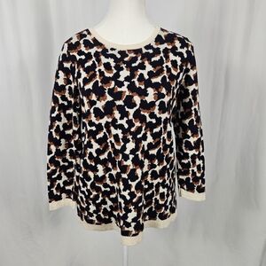 Leopard Print Sweater Size Medium